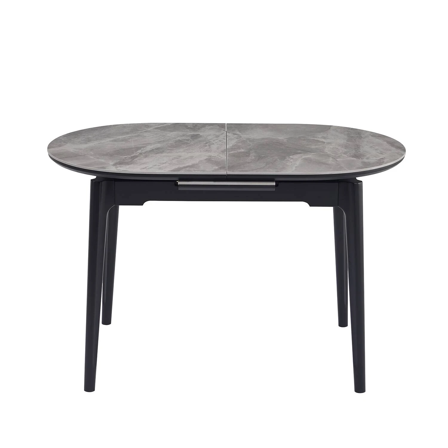 Стіл обідній розкладний Bjorn Askold Ellipse 120-150x80x76 Bonnie Grey Glossy
