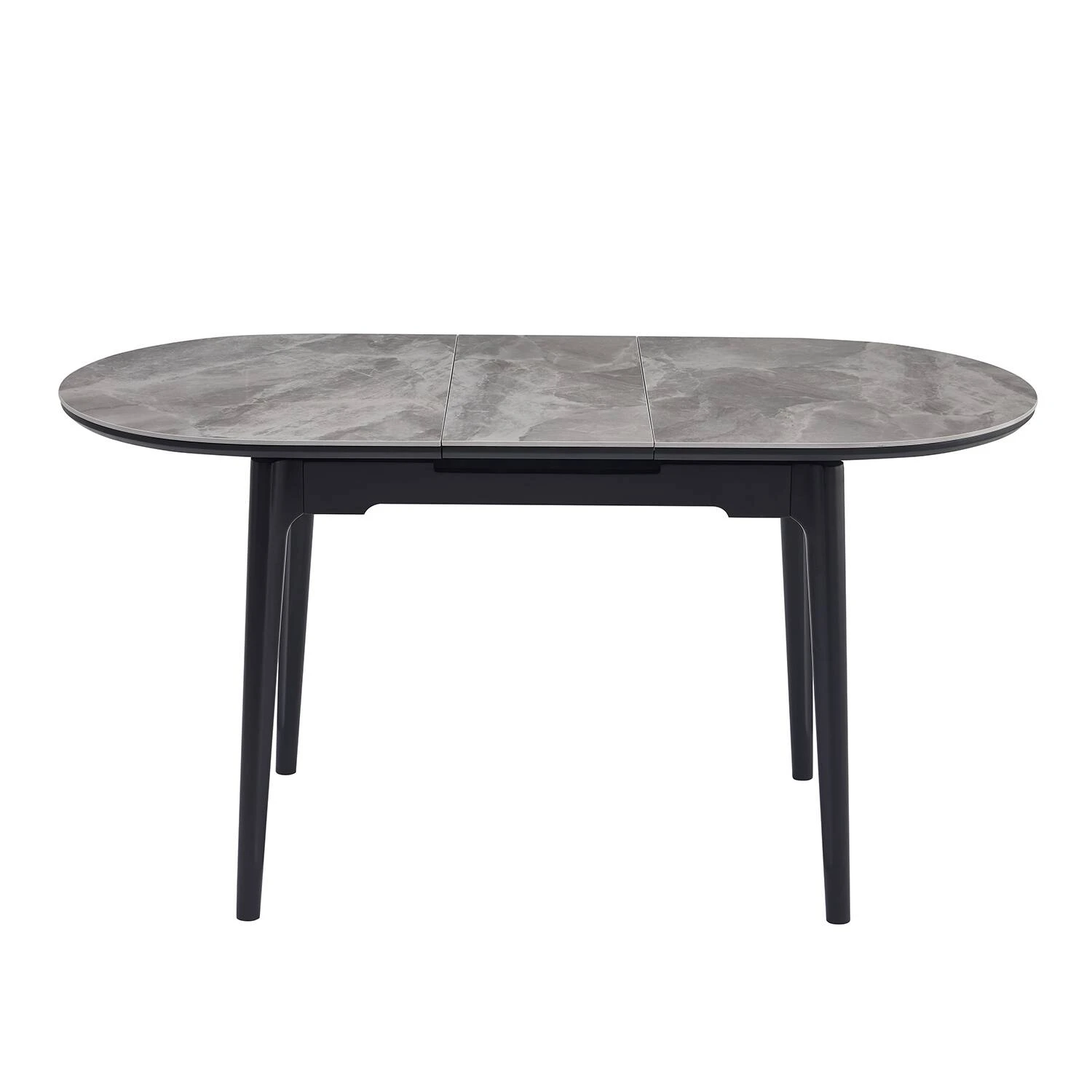 Стіл обідній розкладний Bjorn Askold Ellipse 120-150x80x76 Bonnie Grey Glossy