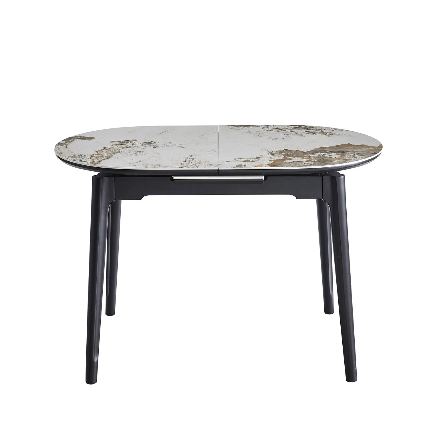 Стіл обідній розкладний Bjorn Askold Ellipse 120-150x80x76 Pandora Glossy