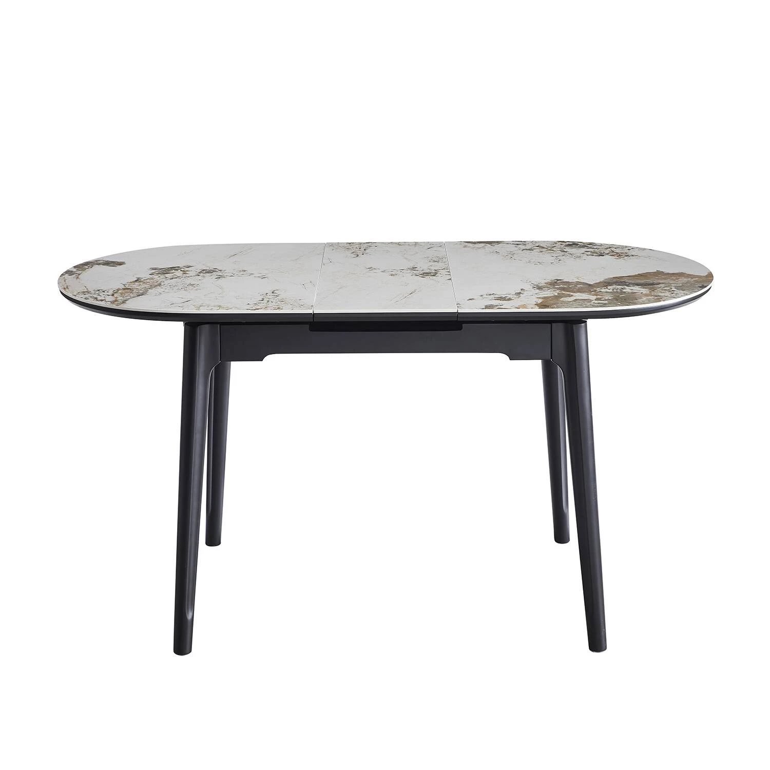 Стіл обідній розкладний Bjorn Askold Ellipse 120-150x80x76 Pandora Glossy