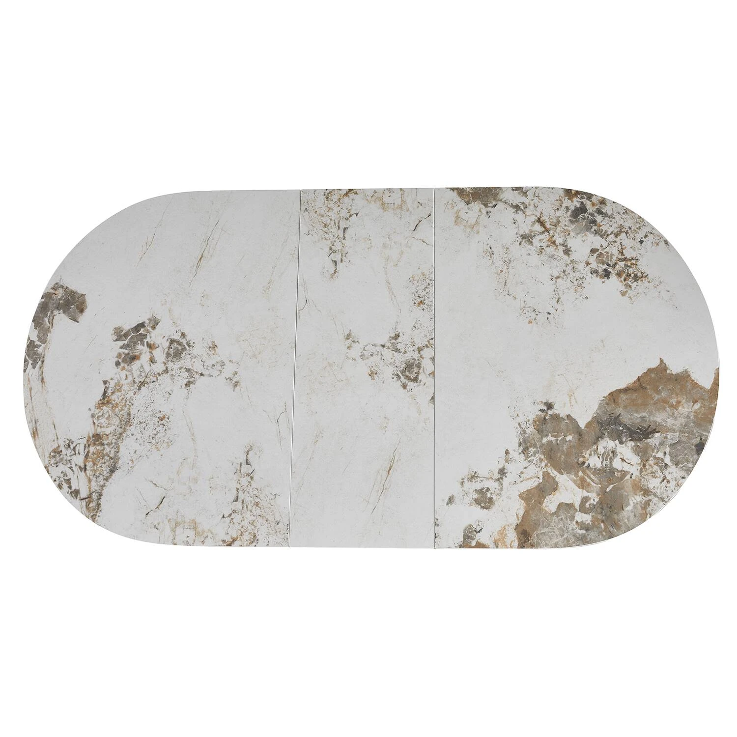 Стіл обідній розкладний Bjorn Askold Ellipse 120-150x80x76 Pandora Glossy