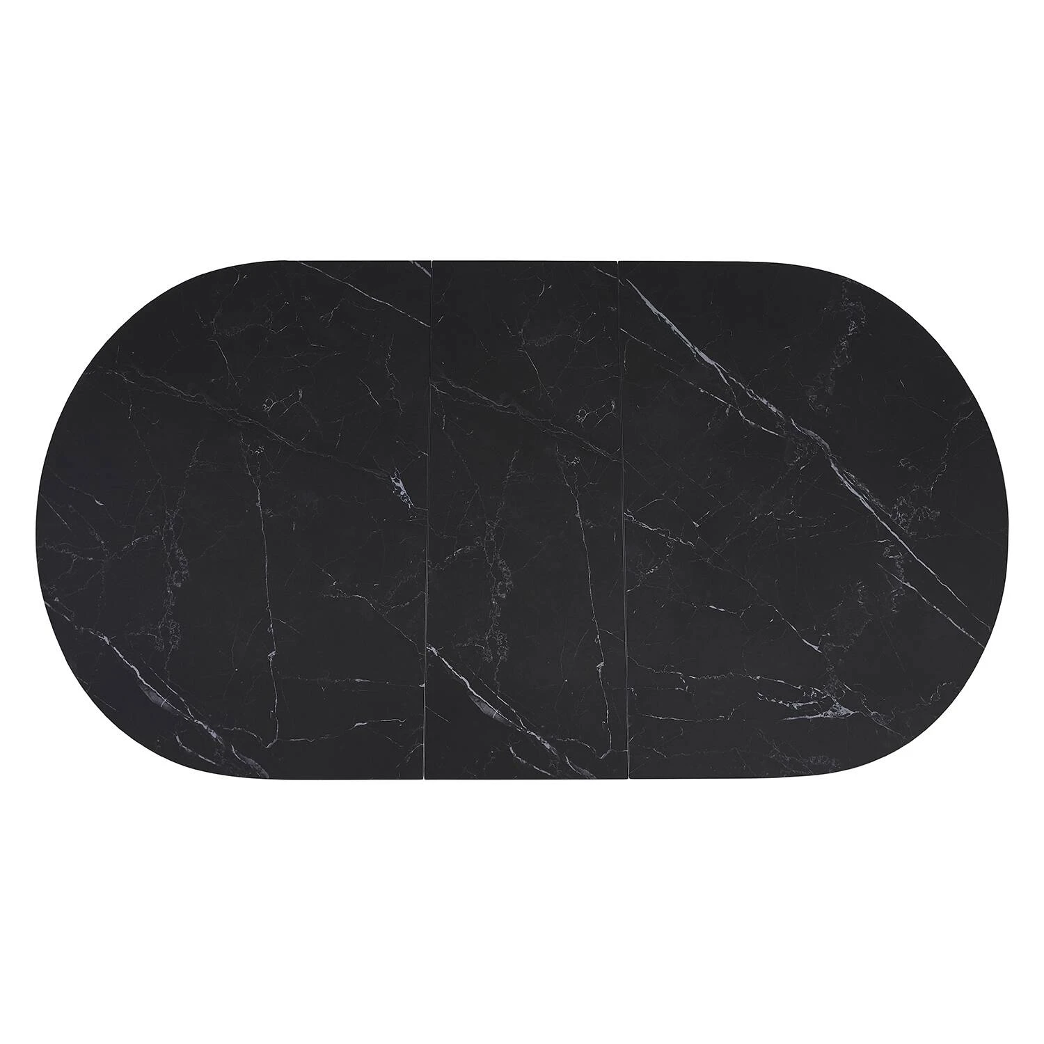 Стіл обідній розкладний Bjorn Askold Ellipse 120-150x80x76 Shks Black Matt