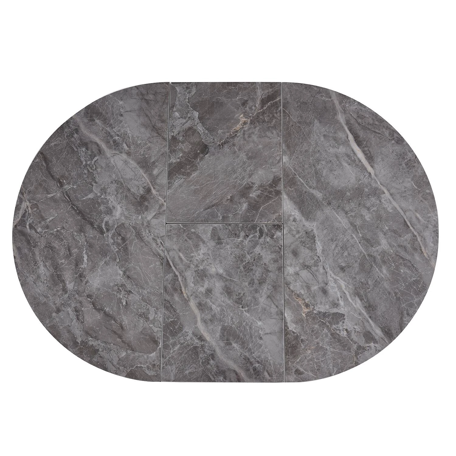 Стіл обідній розкладний Bjorn Lunar R 105-145х105х75 Bonnie Grey Glossy