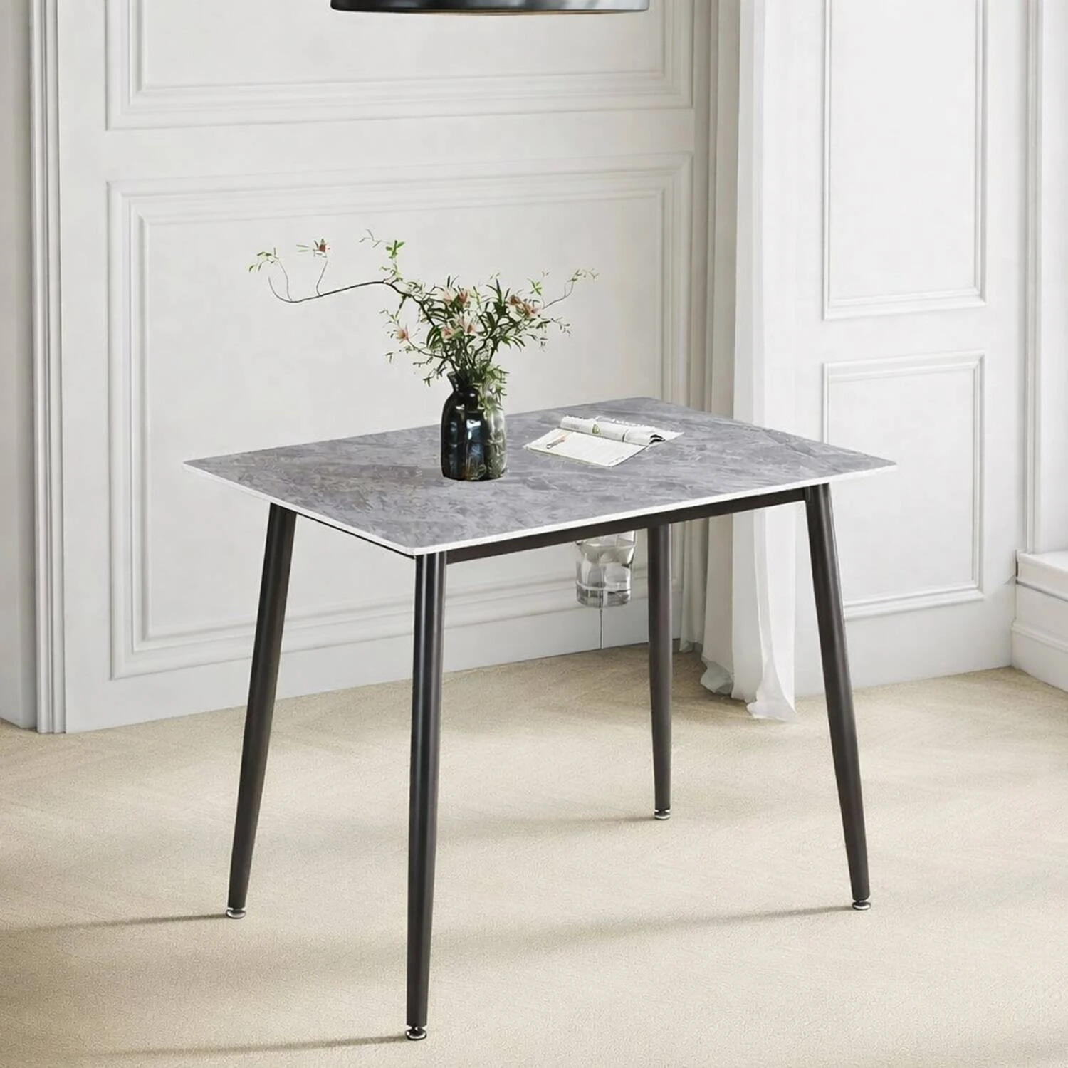 Стіл обідній Bjorn Rikard 90х65х75 Italy Grey Glossy