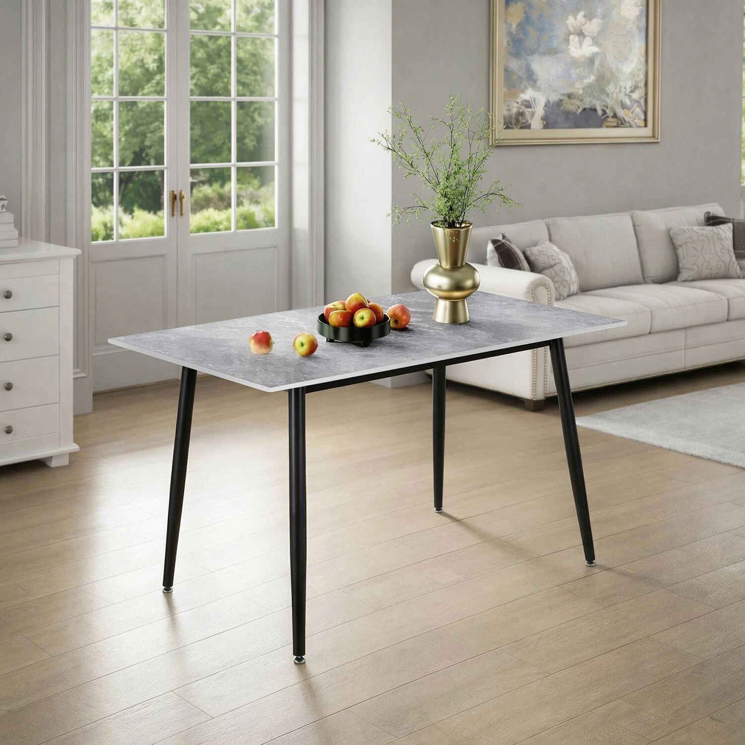 Стіл обідній Bjorn Rikard 120х75х75 Italy Grey Glossy