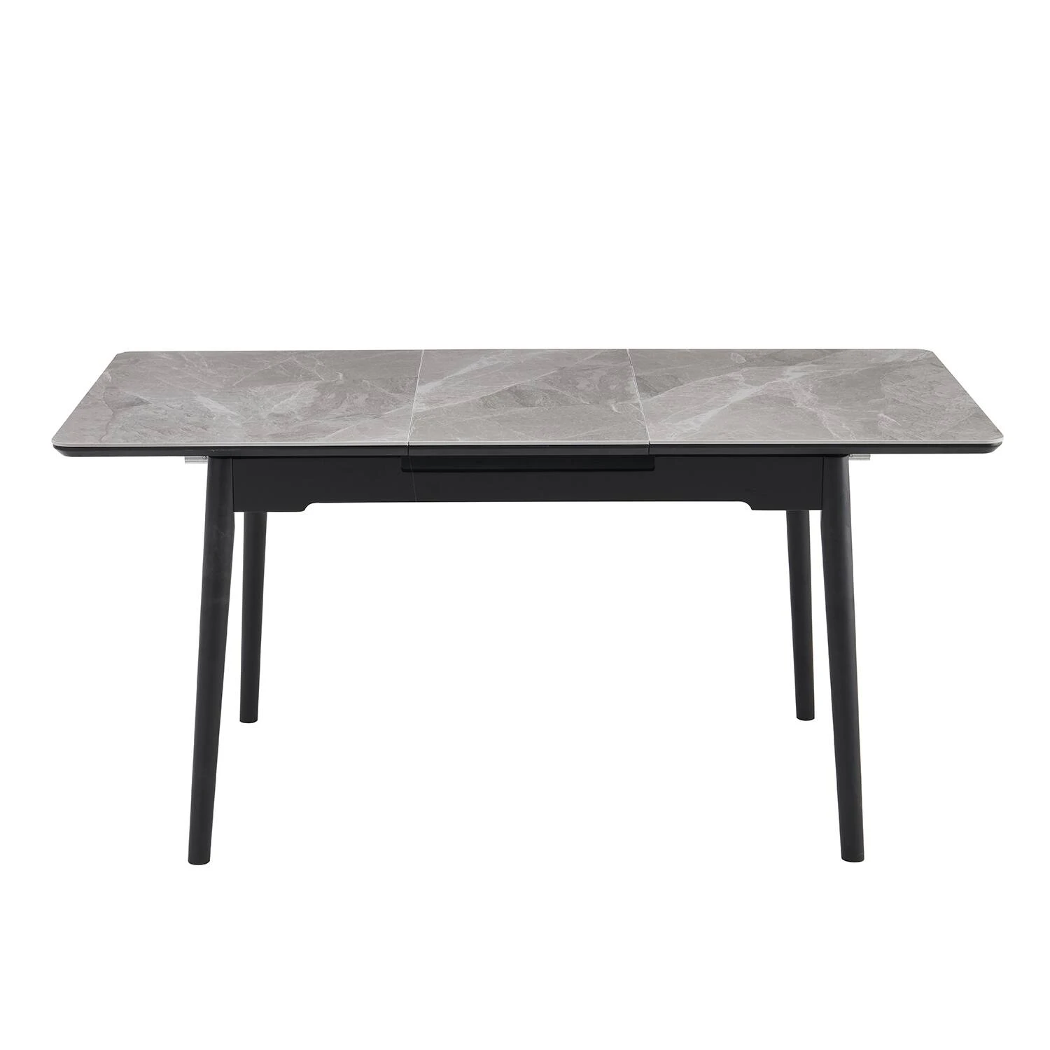 Стіл обідній розкладний Bjorn Torino 120-160x80x76 Italy Grey Glossy