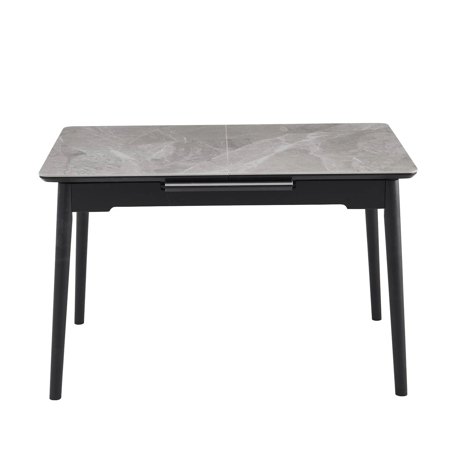Стіл обідній розкладний Bjorn Torino 120-160x80x76 Italy Grey Glossy