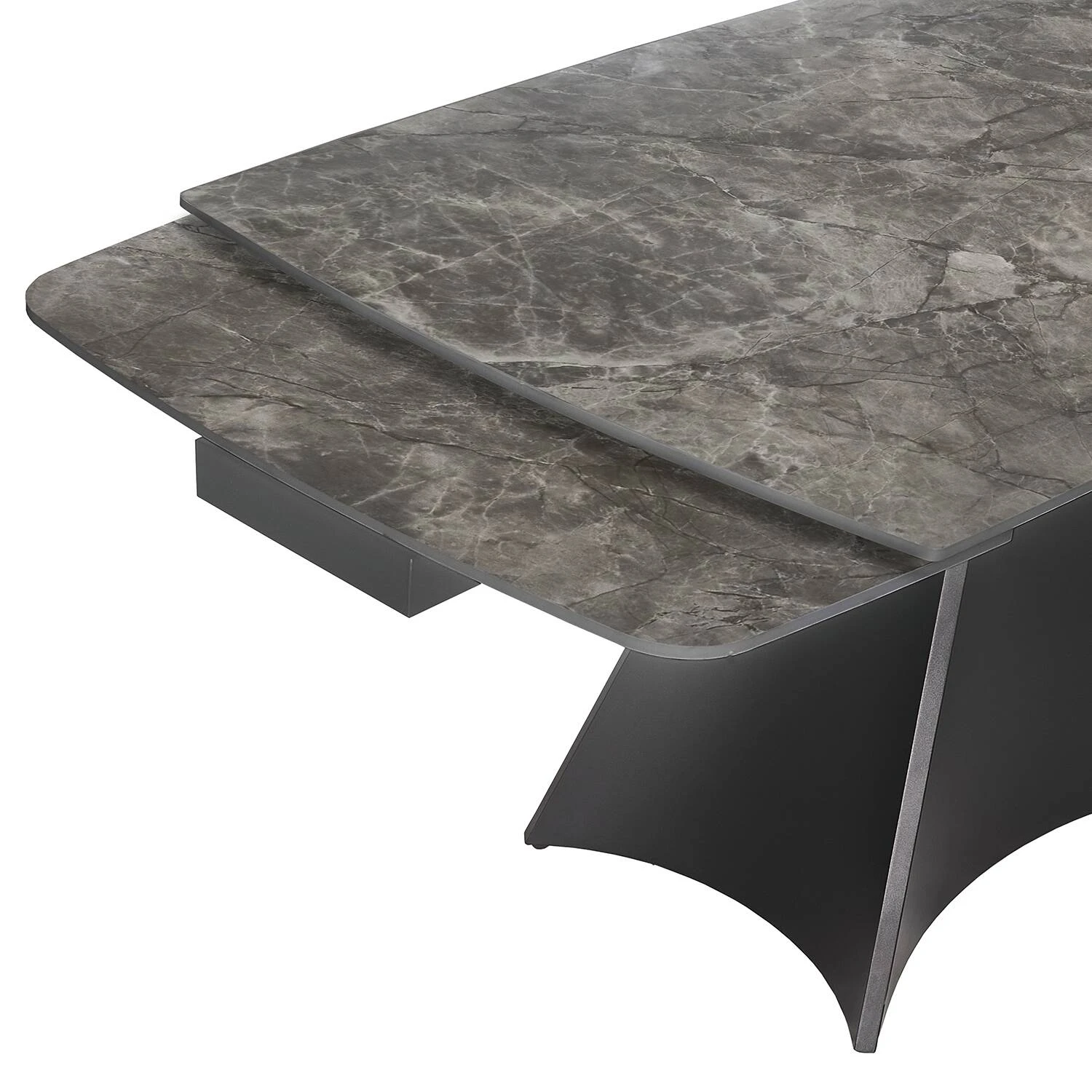 Стіл обідній розкладний Bjorn Norman 140-200х85х75 Bora Grey Glossy