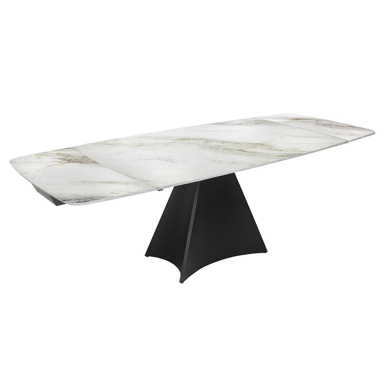 Стіл обідній розкладний Bjorn Norman 160-240х90х75 White Golden Glossy