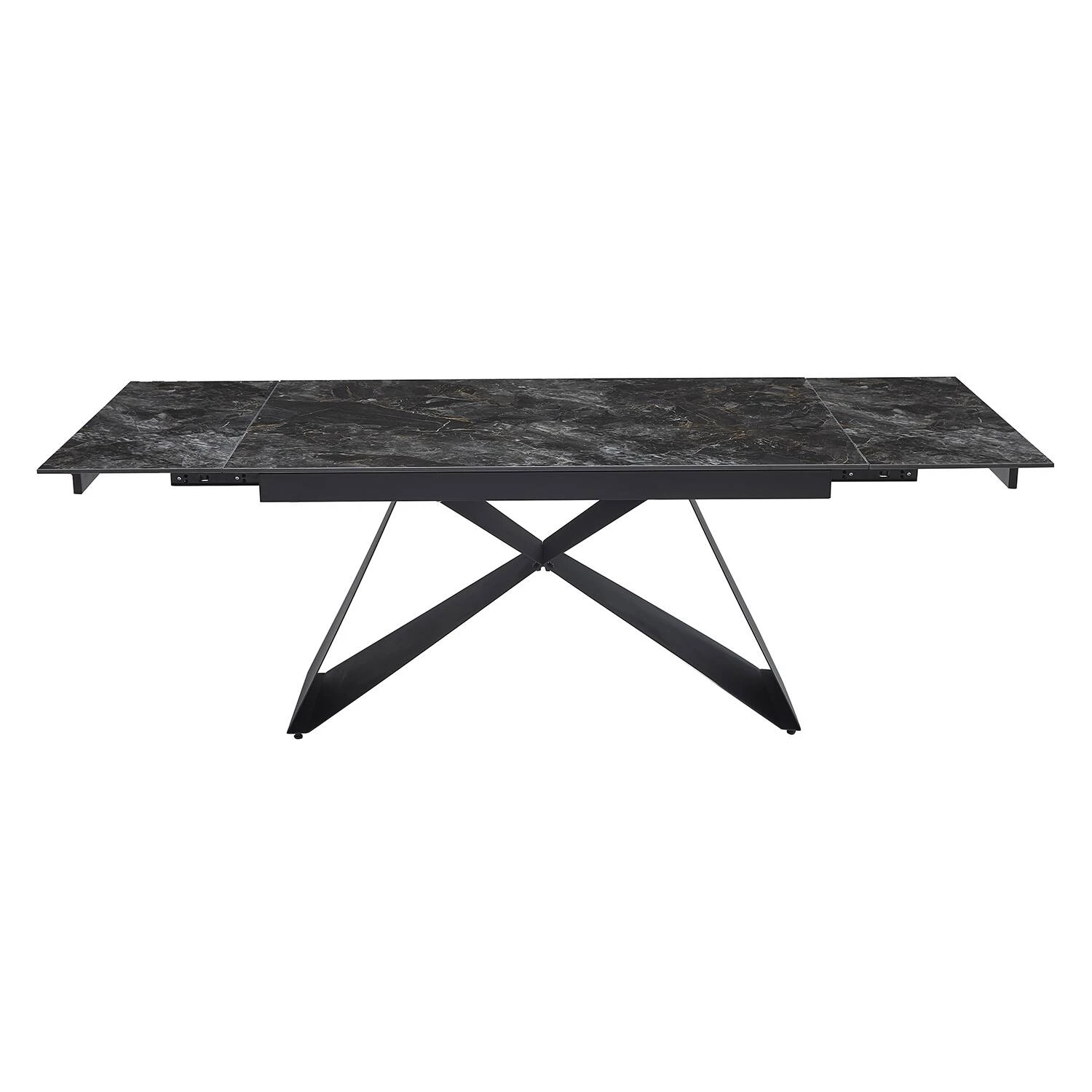 Стіл обідній розкладний Bjorn Roland 140-220x90x76 Black Bass Glossy