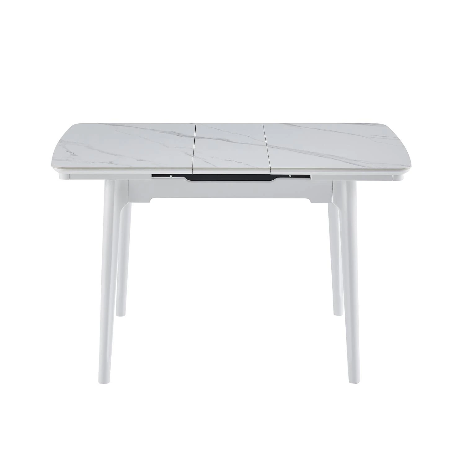 Стіл обідній розкладний Bjorn Askold 95-120х70х76 Snow White Matt (white legs)