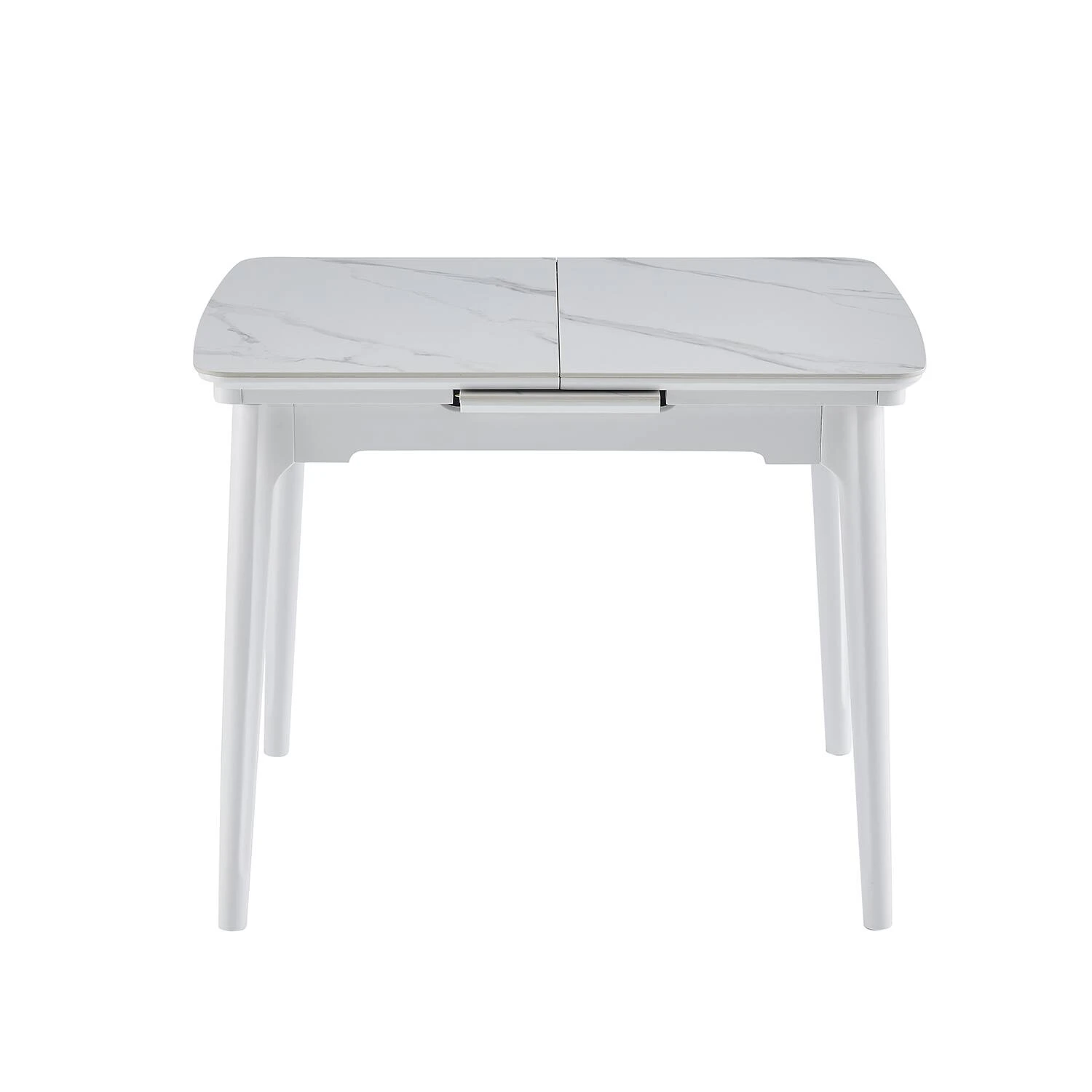 Стіл обідній розкладний Bjorn Askold 95-120х70х76 Snow White Matt (white legs)