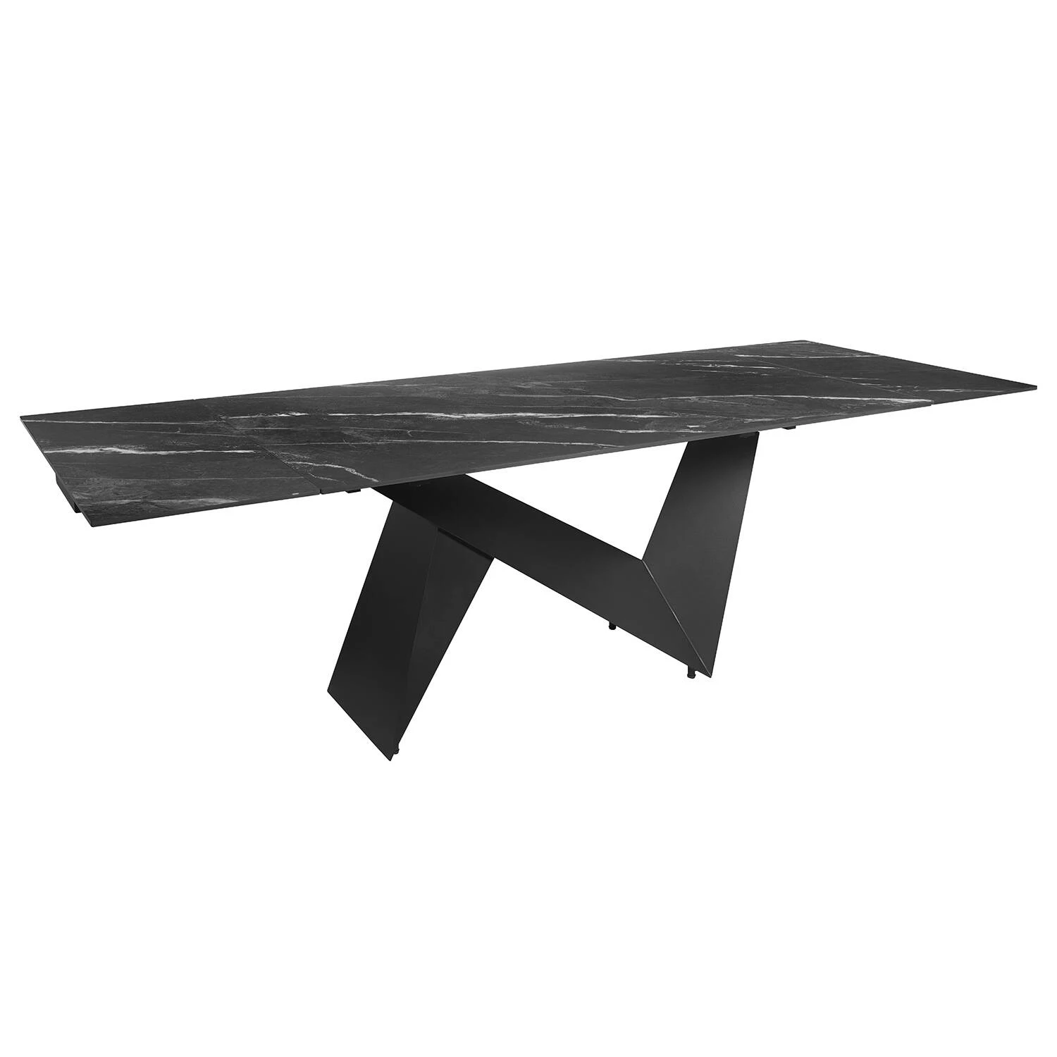 Стіл обідній розкладний Bjorn Patrik 160-240х90х75 Marquina Black Matt