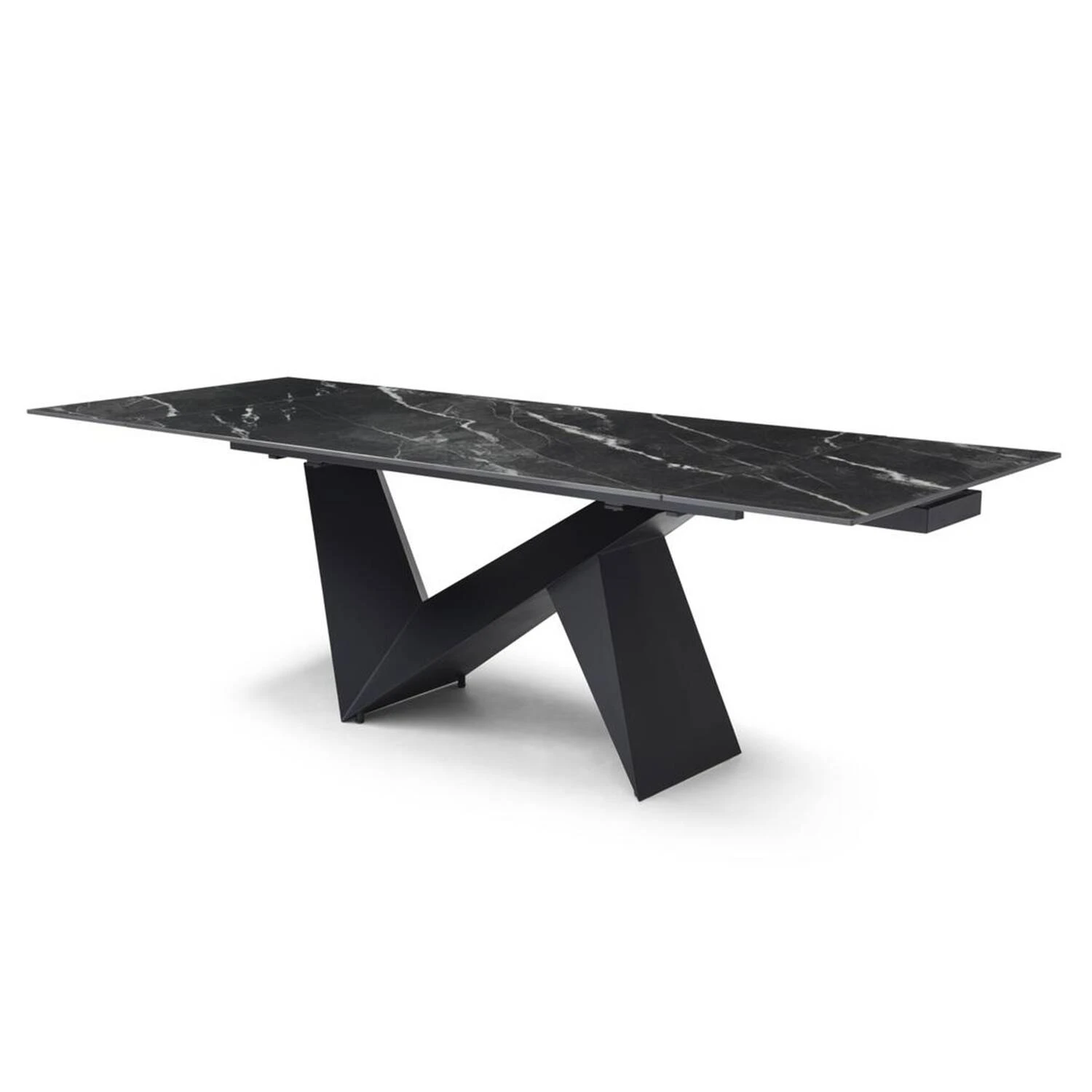 Стіл обідній розкладний Bjorn Patrik 160-240х90х75 Marquina Black Matt