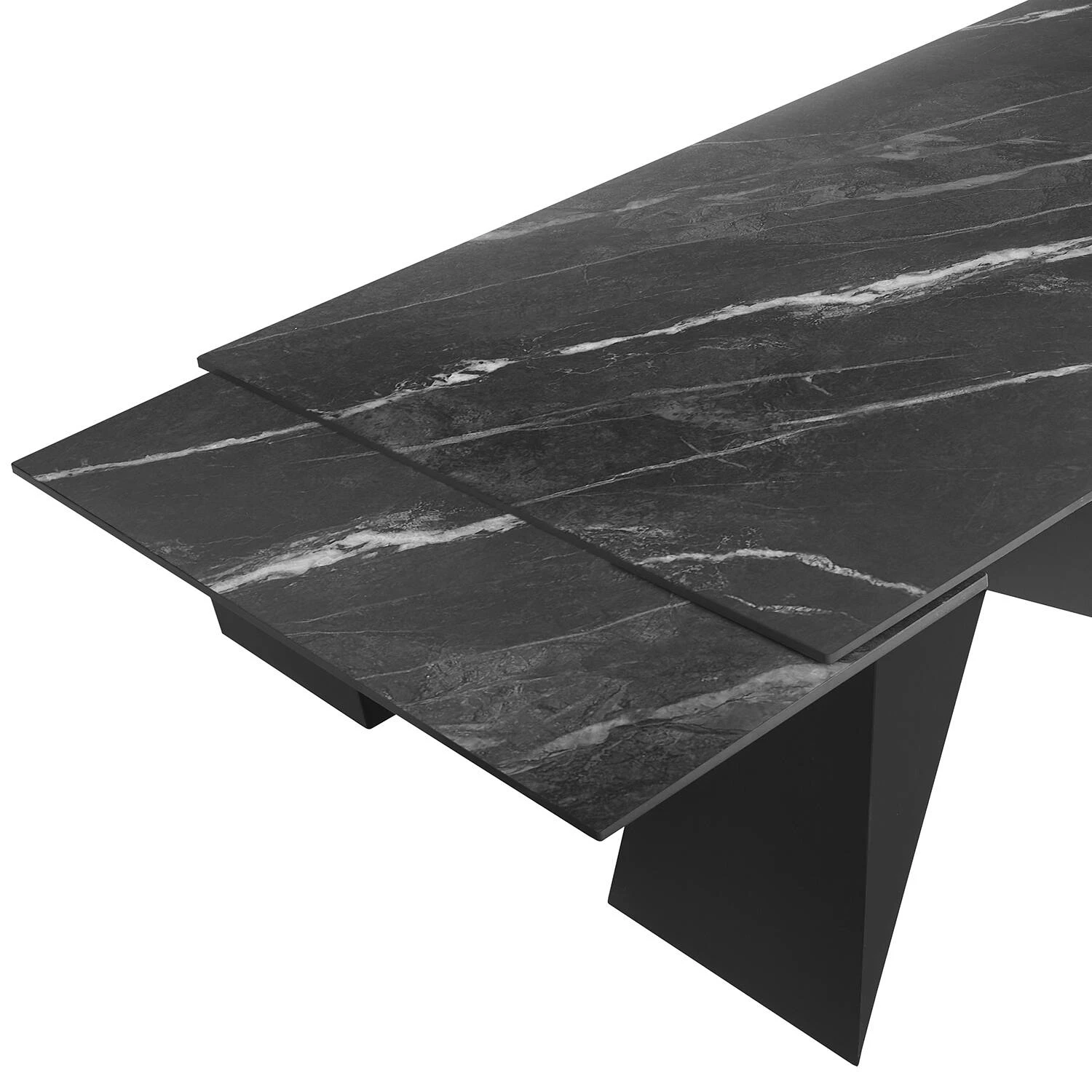 Стіл обідній розкладний Bjorn Patrik 160-240х90х75 Marquina Black Matt