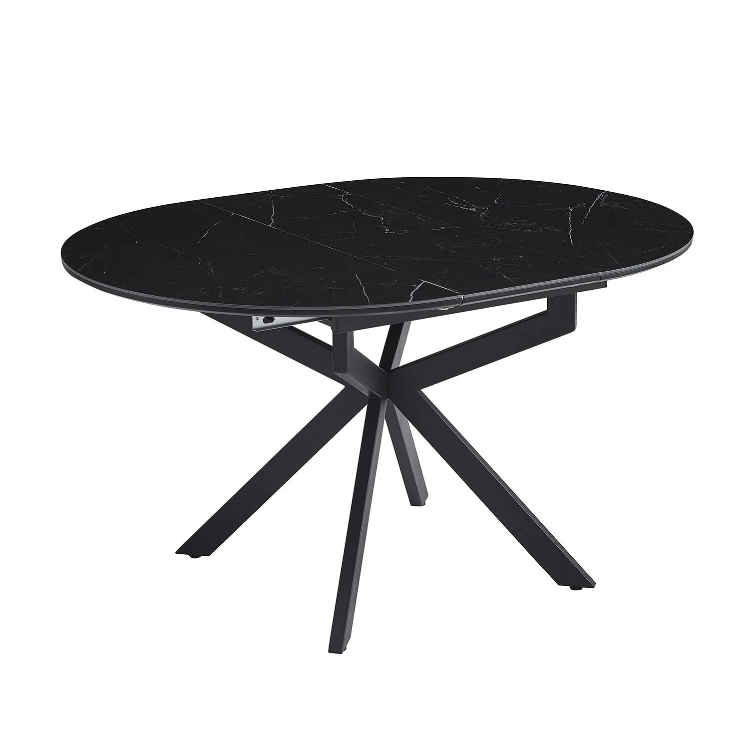Стіл обідній розкладний Bjorn Atlas 105-138х105х76 Shks Black Matt
