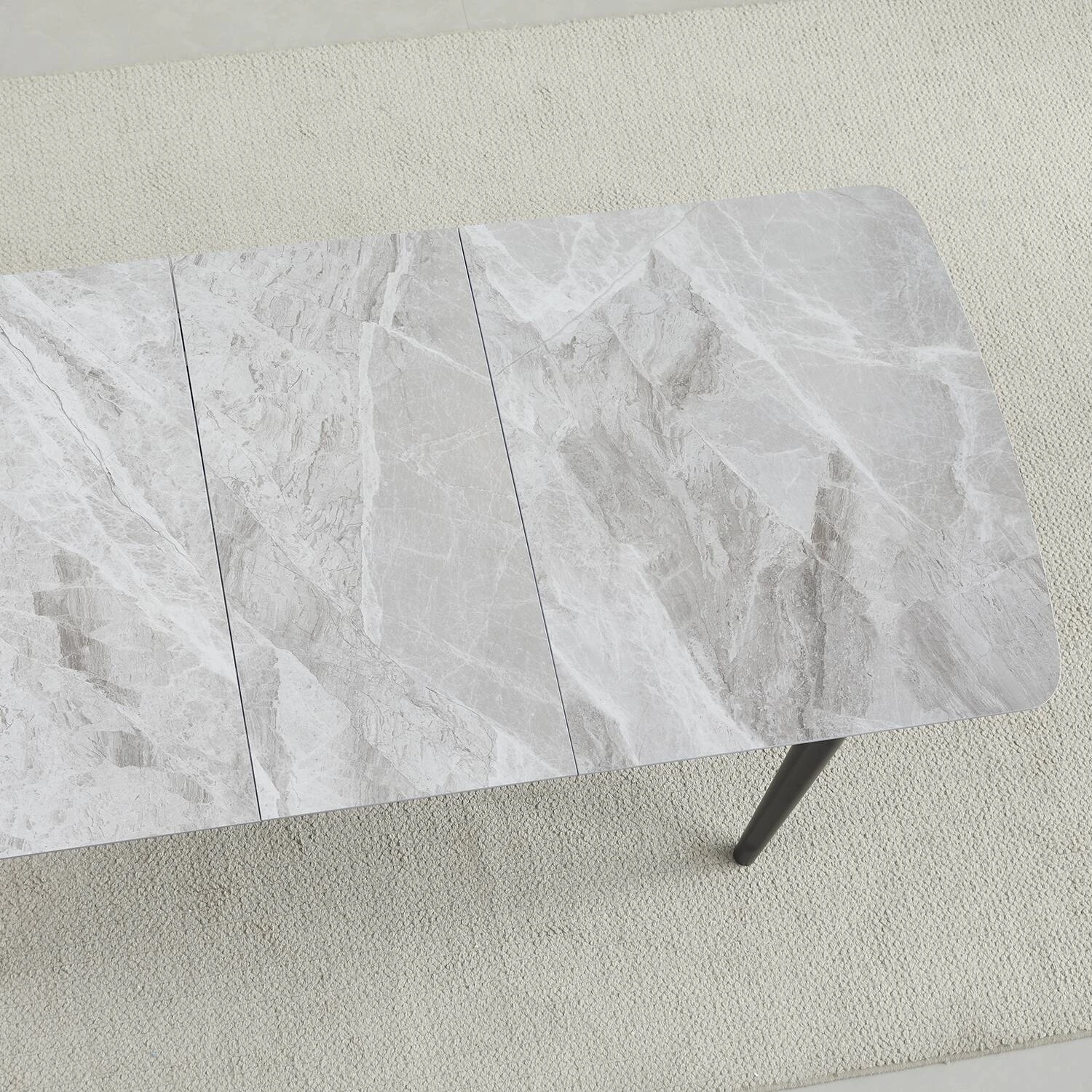 Стіл обідній розкладний Bjorn Askold 110-140х75х76 Italy grey Glossy