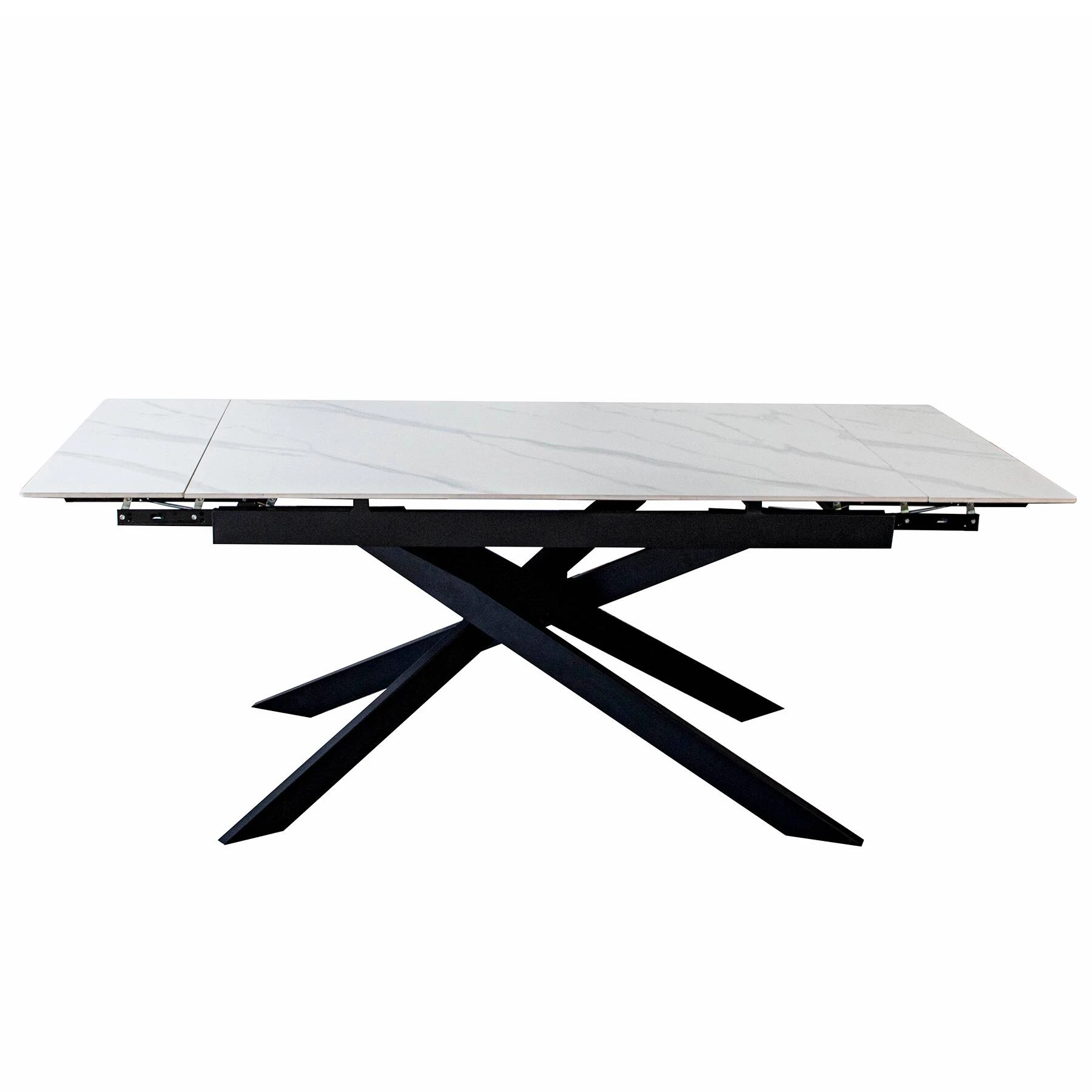 Стіл обідній розкладний Bjorn Dunkan (140-200)х85х75 Snow Mount White Matt