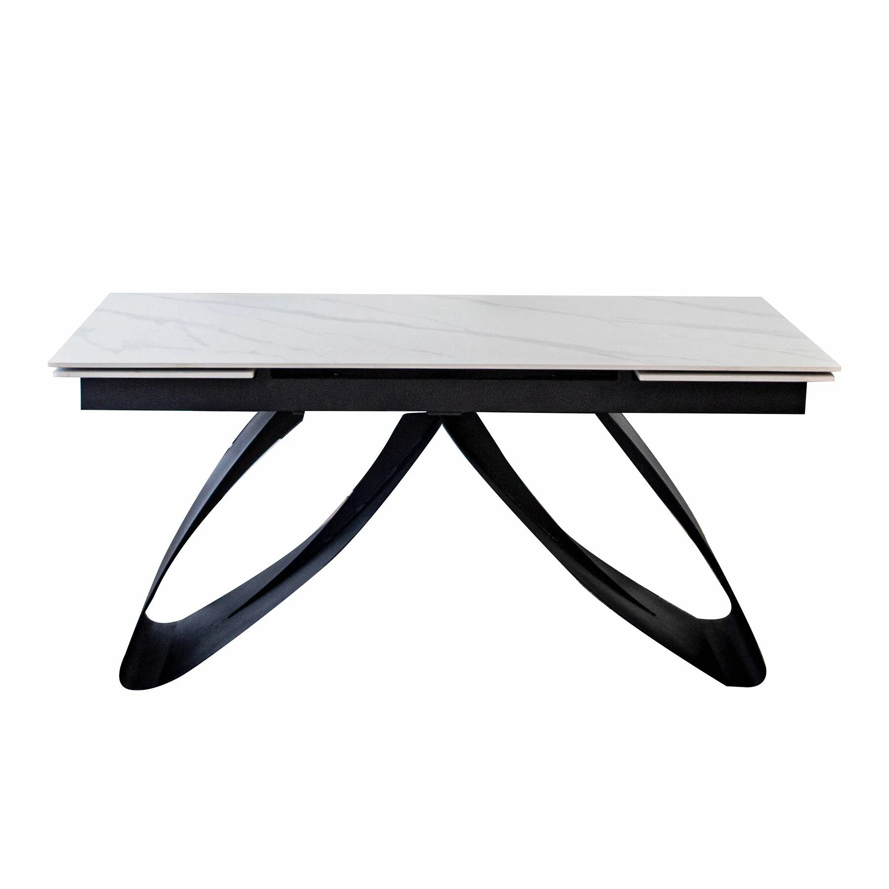 Стіл обідній розкладний Bjorn Garold (160-240)х90х75 Snow Mount White Matt