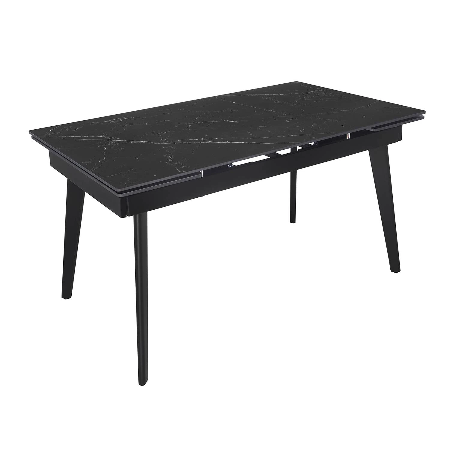 Стіл обідній розкладний Bjorn Genry 140-200х80х76 Shks Black Matt