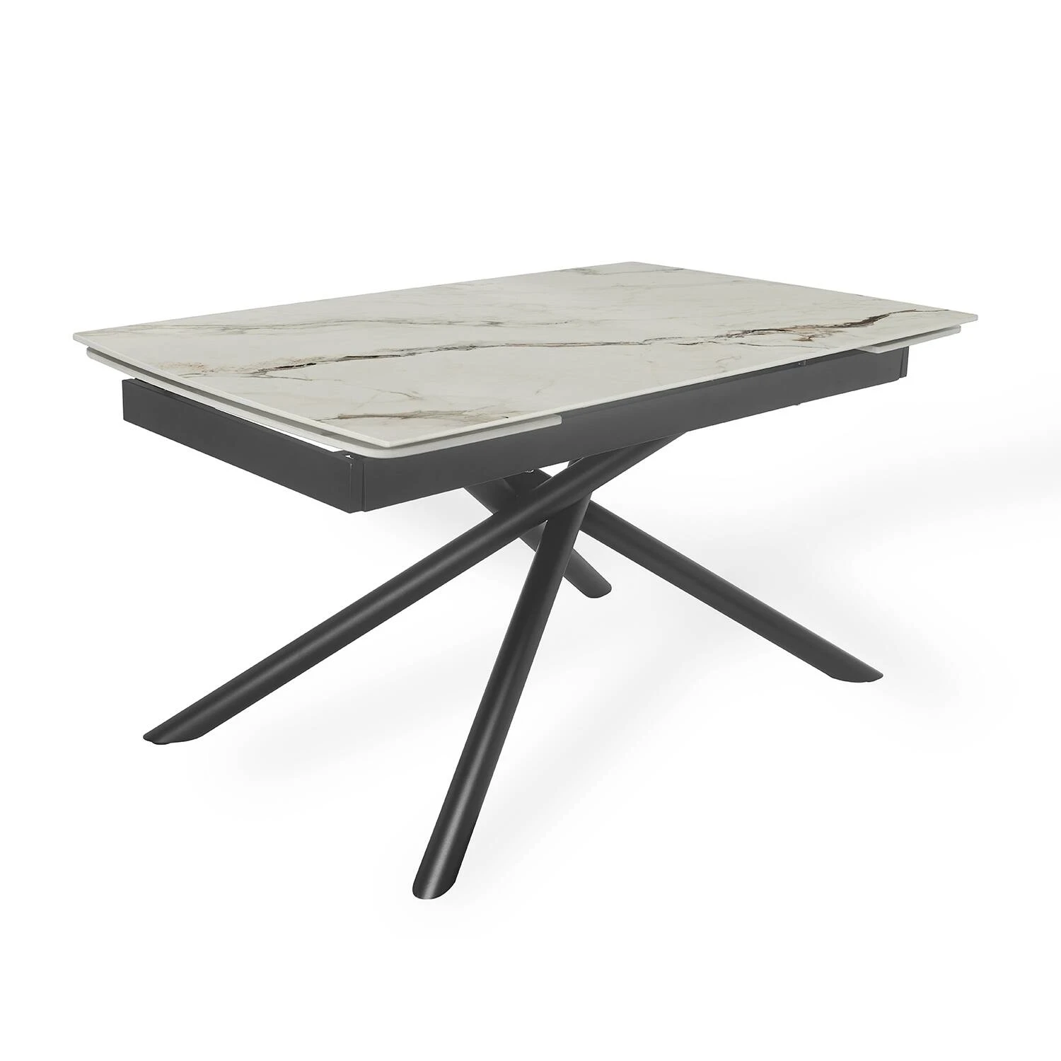 Стіл обідній розкладний Bjorn Philip 140-200х90х75 Alps snow stone Matt