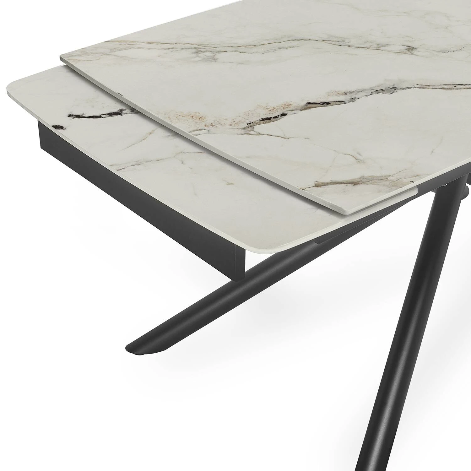 Стіл обідній розкладний Bjorn Philip 140-200х90х75 Alps snow stone Matt