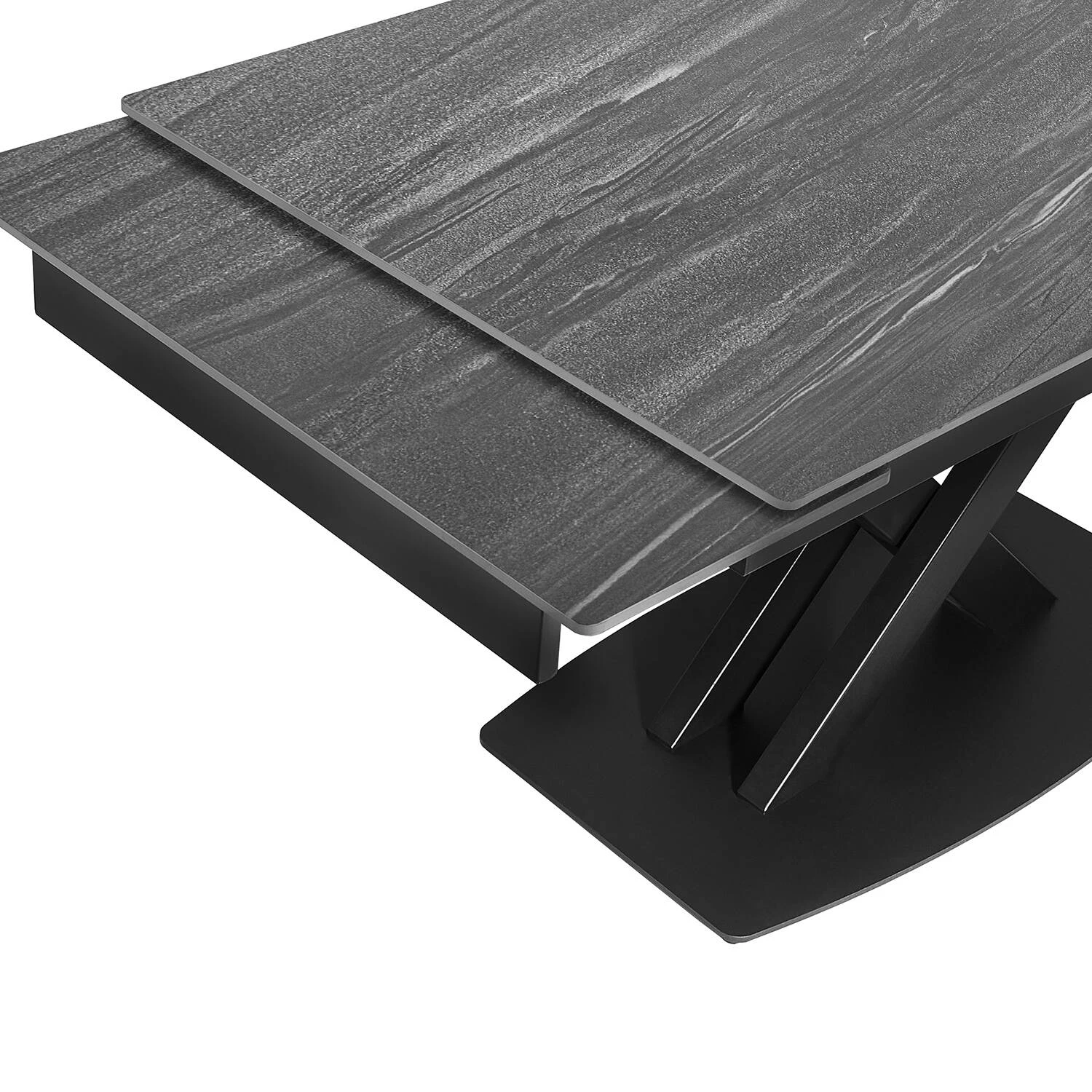 Стіл обідній розкладний Bjorn Robert 140-200х80х76 AU Grey Matt