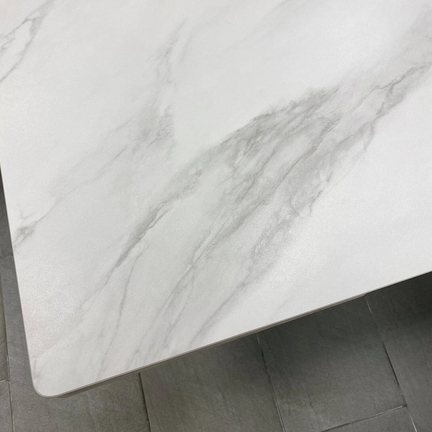 Стіл обідній розкладний Roland (140-200)х80х75 Silver White Silk Matt