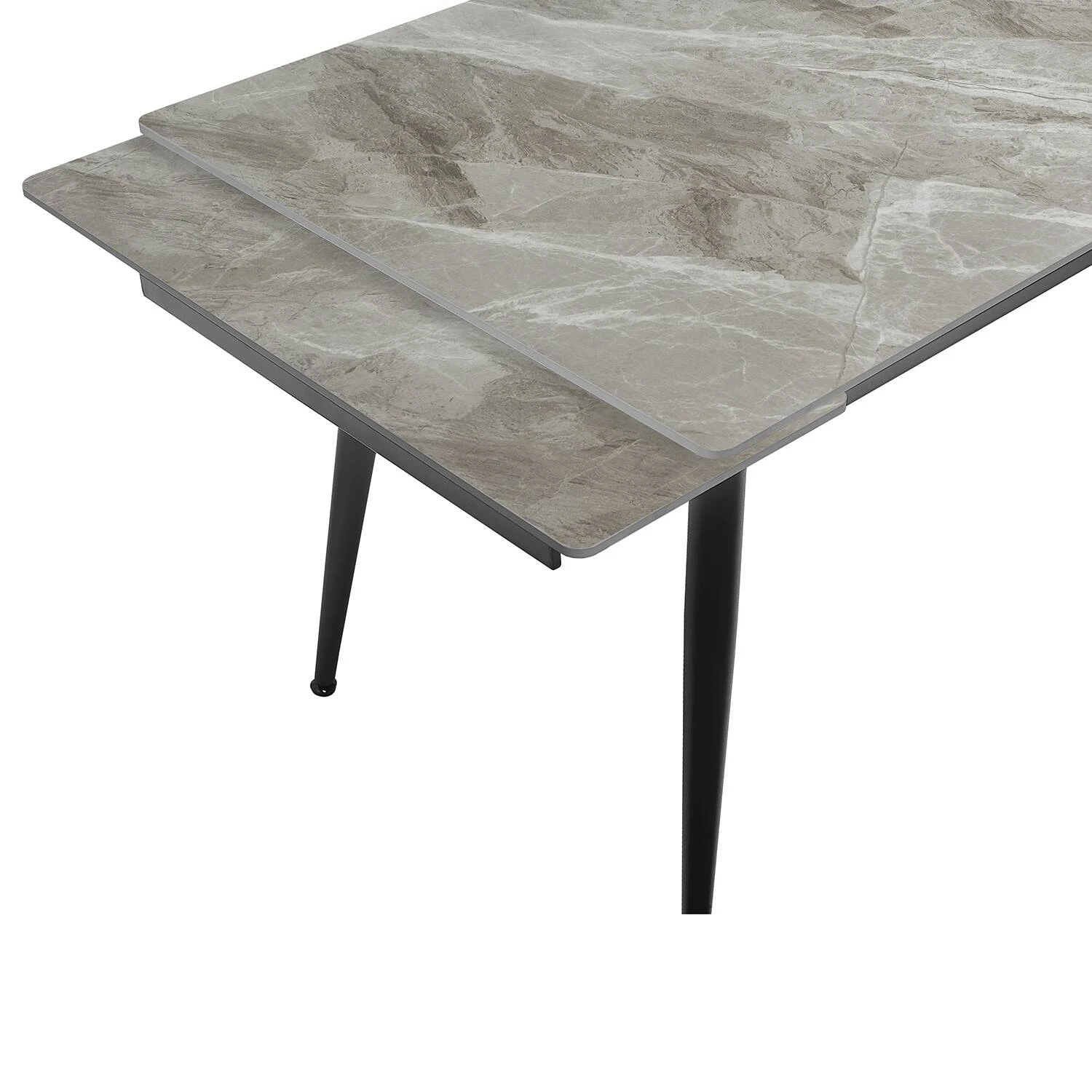 Стіл обідній розкладний Bjorn Connor 140-200х80х76 Italy Grey Glossy