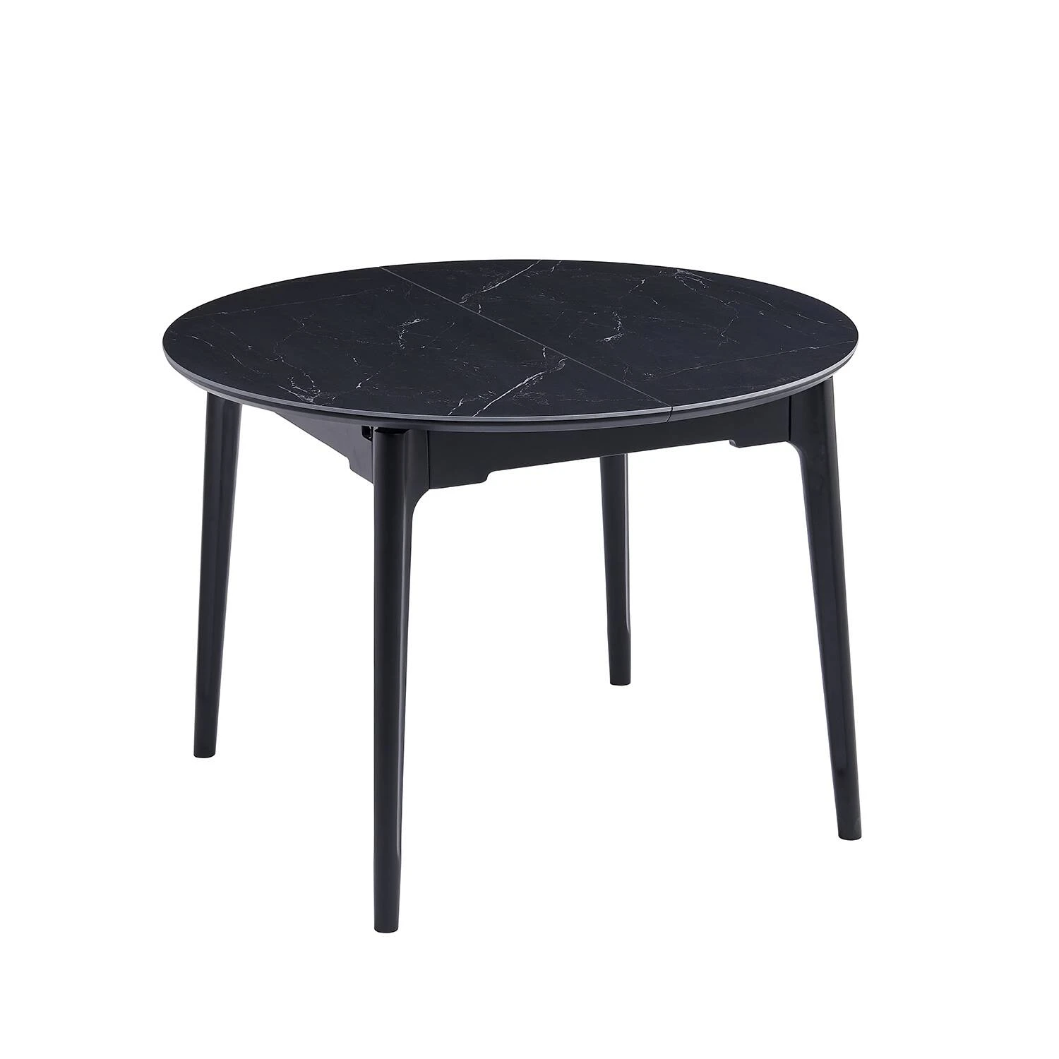 Стіл обідній розкладний Bjorn Askold R 105-135х105х76 Shks Black Matt