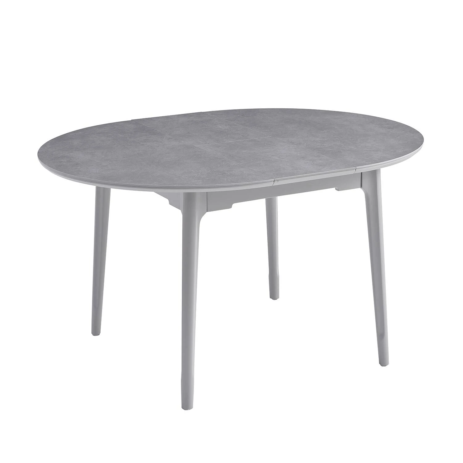 Стіл обідній розкладний Bjorn Askold R 105-135х105х76 Vic Light Grey (grey leg)