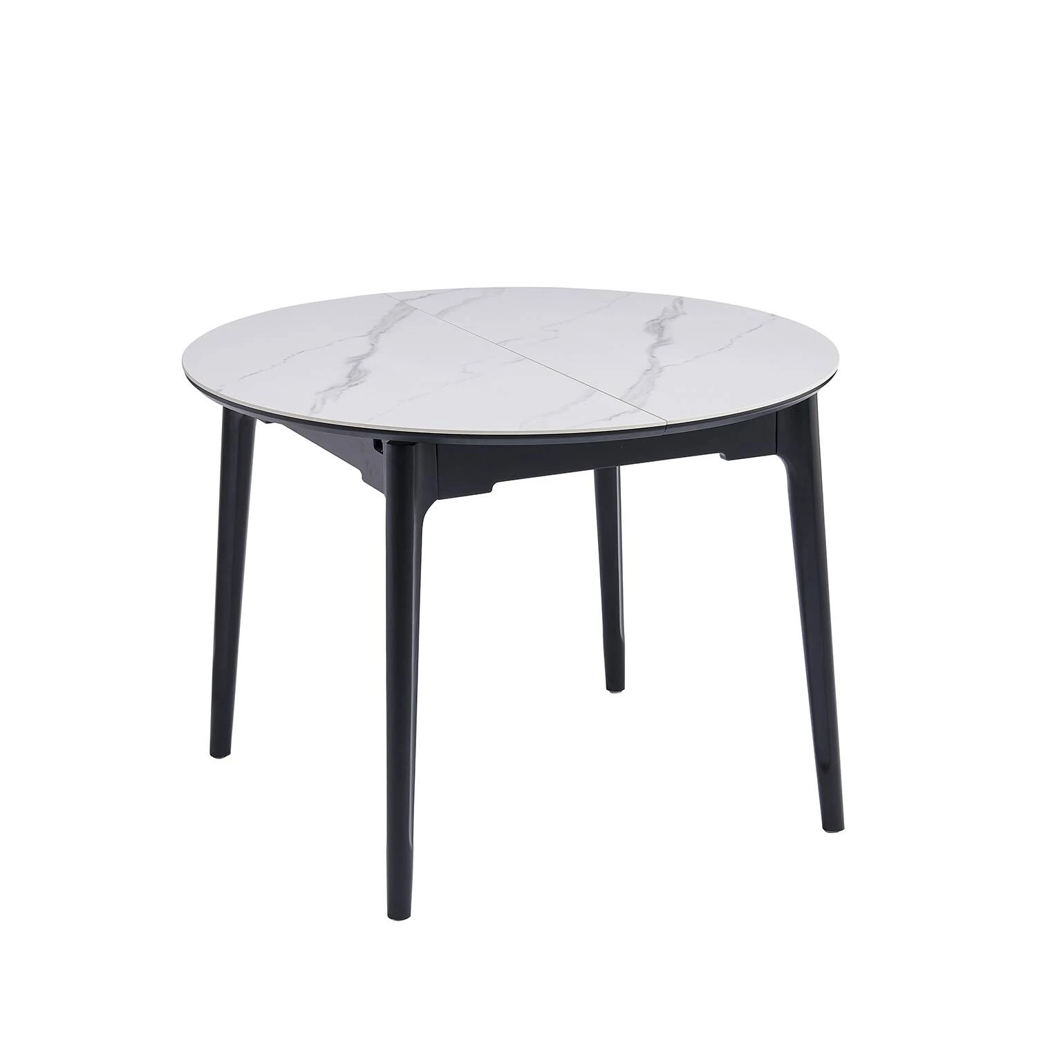 Стіл обідній розкладний Bjorn Askold R 105-135х105х76 Snow White Matt