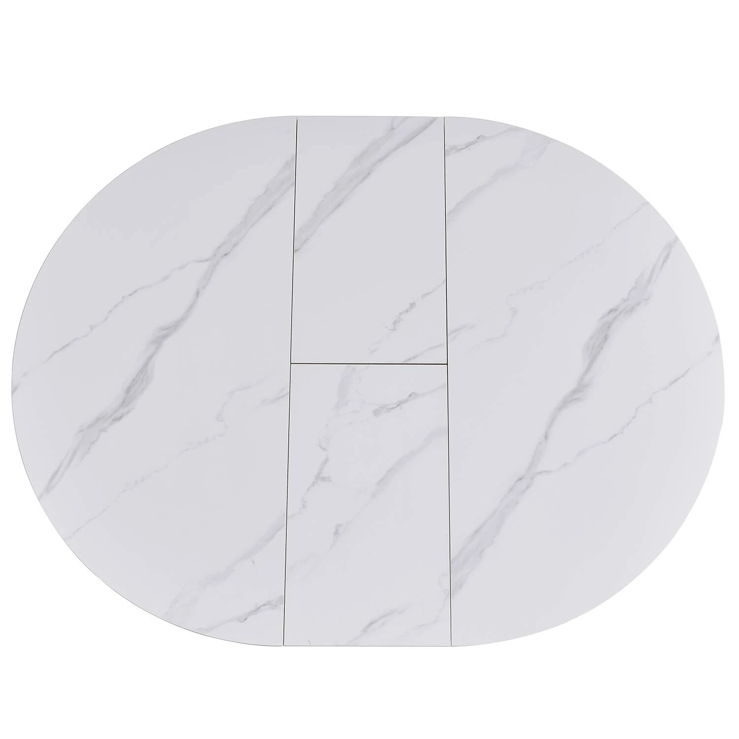 Стіл обідній розкладний Bjorn Askold R 105-135х105х76 Snow White Matt