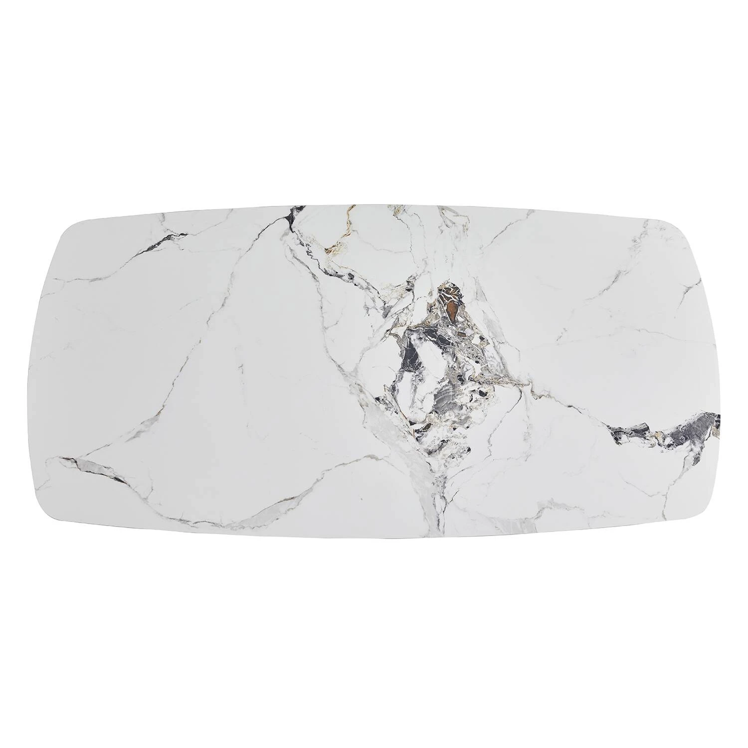 Стіл обідній Bjorn Clement 200x100x75 Black+PP White Glossy