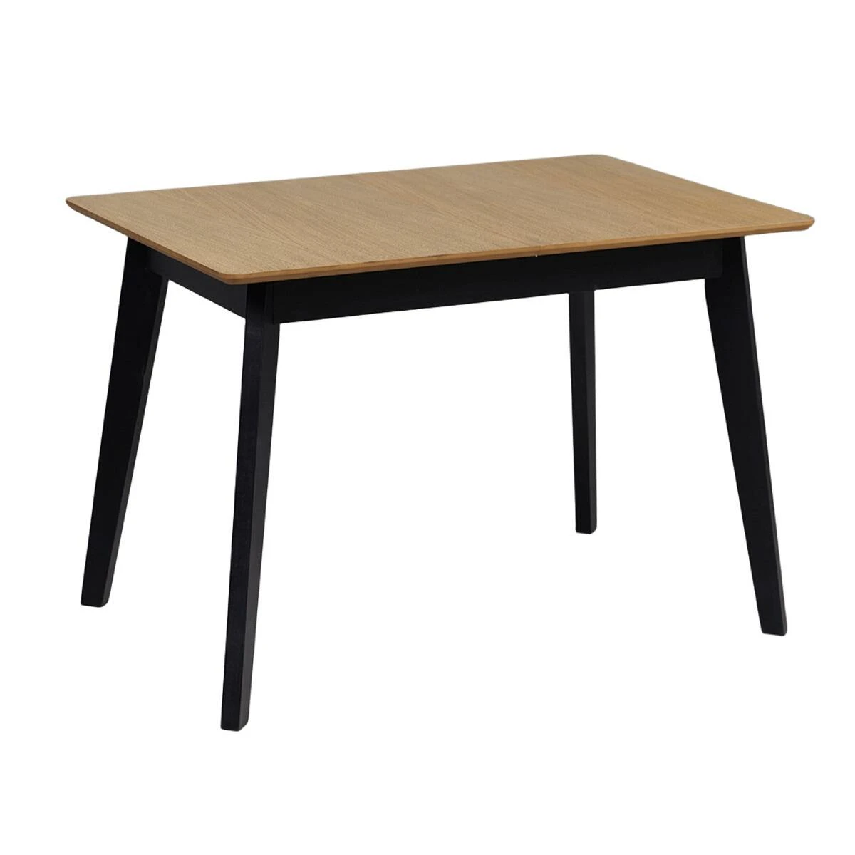 Стіл обідній розкладний Мілан чорний/Black patina 110-140x70x75 (МДФ+дерево)